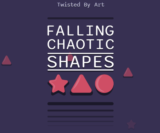 Falling Chaotic Shapes